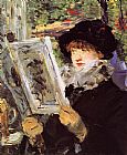 Edouard Manet Canvas Paintings - Reading I